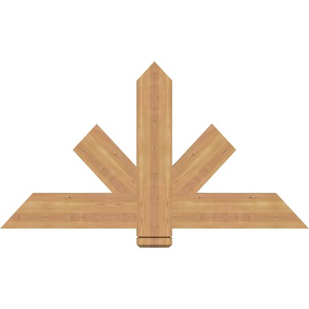 Ekena Millwork Kennewick Timber Gable Bracket, Western Red Cedar, 48"W x 26"H x 1 1/2"D x 5 1/2"F, 13/12 Pitch GBW048X26X0206KEN00SWR